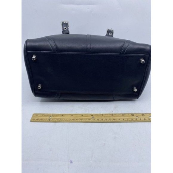 Coach Hampton Doctor Satchel Black Leather Tote - Picture 5 of 11